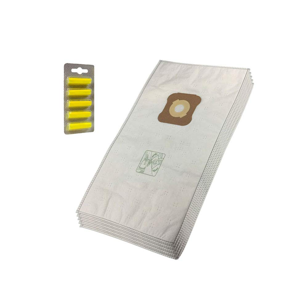 Mohmus Set 5 Air Fresheners + 5 Microfiber Vacuum Cleaner Dust Bags Suitable For Kirby G1 - G10, Diamond Series, Sentria, 197301, 197399