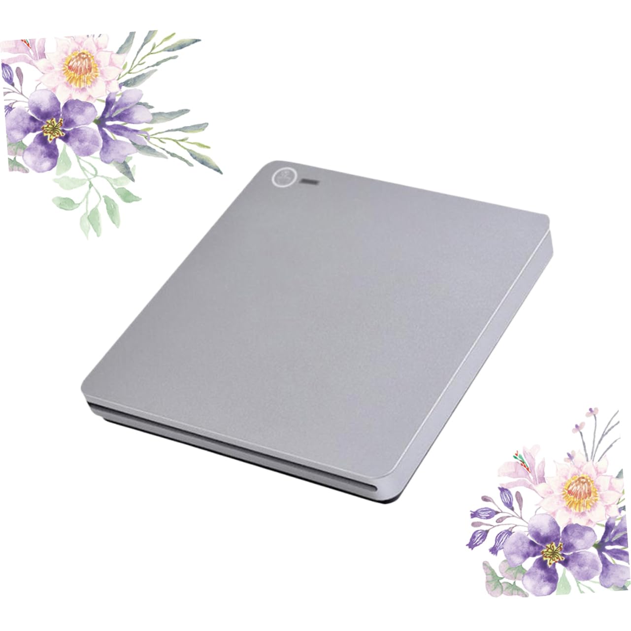 Mipcase Graveur DVD Externe Double Interface Type-c et Usb3.0 Design à Succion, Plastique Argenté, Faible Bruit et Transmission Rapide pour Usage Bureau et Maison