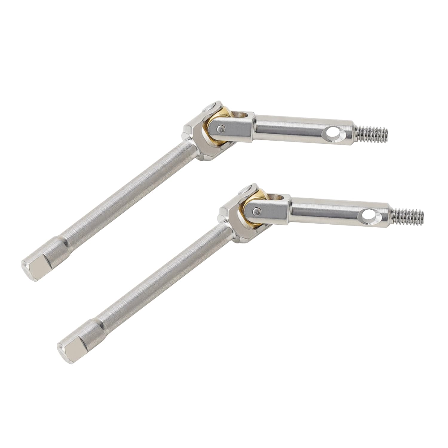 TCRC Fully Assembled High Steering Angle Universal Grade 5 Titanium U-Joint Axle Shafts for Axial SCX24 AX24 1/24 RC Crawler Car Upgrade Parts