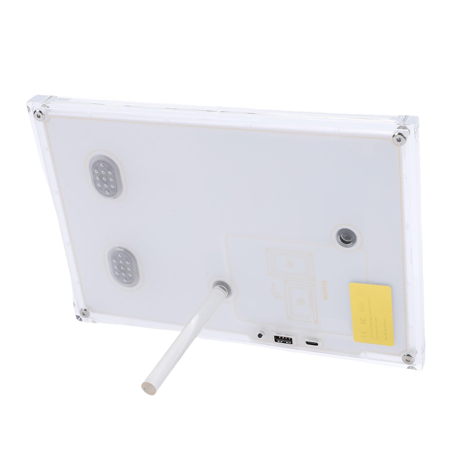 Sonew La Cornice Digitale WiFi da 10 Pollici Ruota Automaticamente con Memoria da 32 GB per il Display HD dell'app VPHOTO (WHITE)