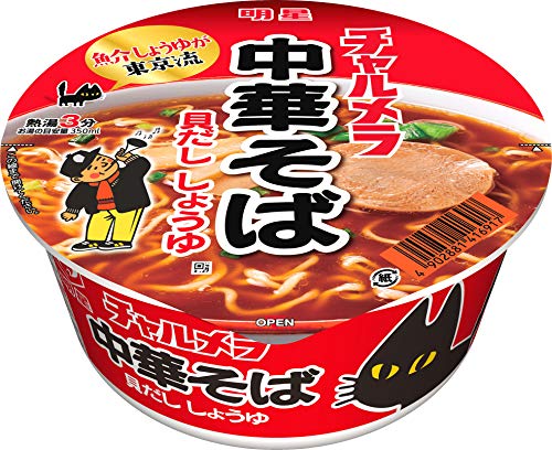 明星 チャルメラ どんぶり 東京貝だし中華そば 74g ×12個