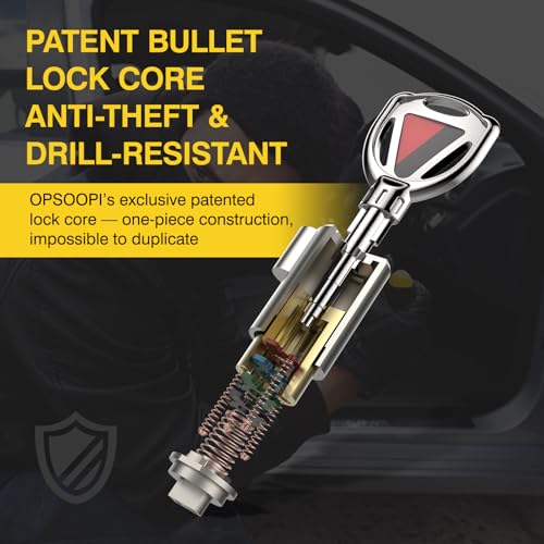 Image of Brake Pedal Lock, Anti Theft Car Device Brake Clutch Lock, Universal Car Security Anti Theft Protection for Car /Auto /Mini SUVs /Sedans, with Escape Hammer Window Breaker and 3 Keys(V15)