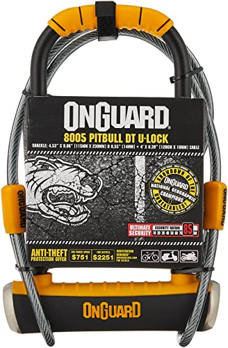 Onguard Double-Team Pitbull U-Lock And Cable , Black, 4.53 X 9.06 - Inch #TOP1