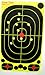 40 pack - 17" x 10" Reactive Splatter Targets - GlowShot - DayGlo Color - See Your Hits Instantly - Gun and Rifle Targets (10x17 Adhesive DayGlo 40 Pack)
