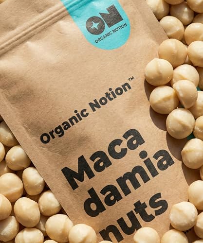 Image of Organic Notion Macadamia Nuts 200g | Grade A++,Guilt-Free Snacking, Rich in Healthy Fats & Antioxidants | Crunchy & Creamy Texture | Resealable Pouch(Kernels)