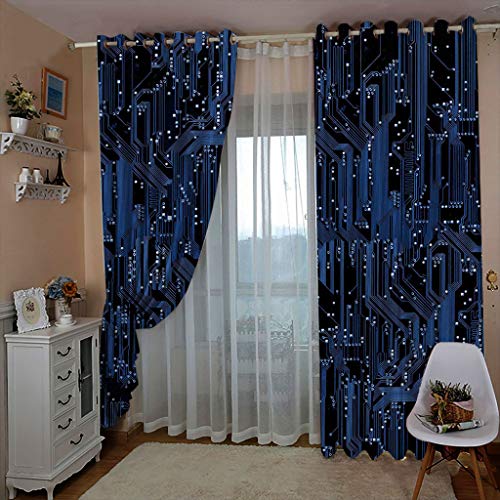 Draperies à oeillets anti chaleur pour bloquer la lumière du salon - 4