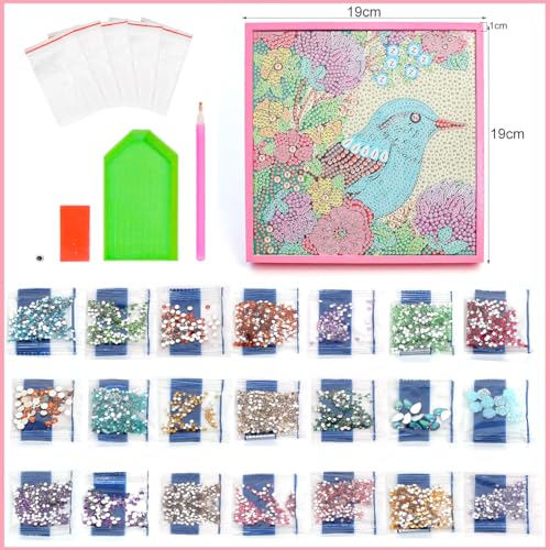 ZUYUSUT Diamond Art Painting Kits Gems Art Girls with Wooden Frame Crafts Supplies Mosaic Paint Gem by Number Kits Home Office Wall Decoration by ZUYUSUT - Image 3