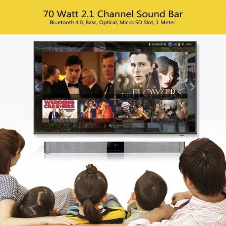 39.37 pollici 70 Watt 2.1 Channel Sound Bar Onde