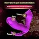 YcsLust 3 in 1 Double Motoren G-Punkt 10 Vibratoren Tragbare Butterfly Vibrierende Vibratoren für Sie G-Punkt Stimulation Leise und Stark Klitoris Sexspielzeug FüR Sie Frauen Und Paare （Lila）