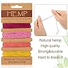 Shappy 16 Colors Thread Cord for Jewelry Making, Multi-Color Flax String Cord, Natural Twine Rope String for Handmade Bracelets Keychains Craft Making Accessories, 80 Yards in Total(Colorful) #4