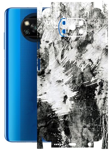 Image of AtOdds - Full Body Back Screen Guard Protector Film - Lamination Wrap Skin Sticker Compatible with Poco X3 PRO | Scratchproof Matte Finish (Messed)