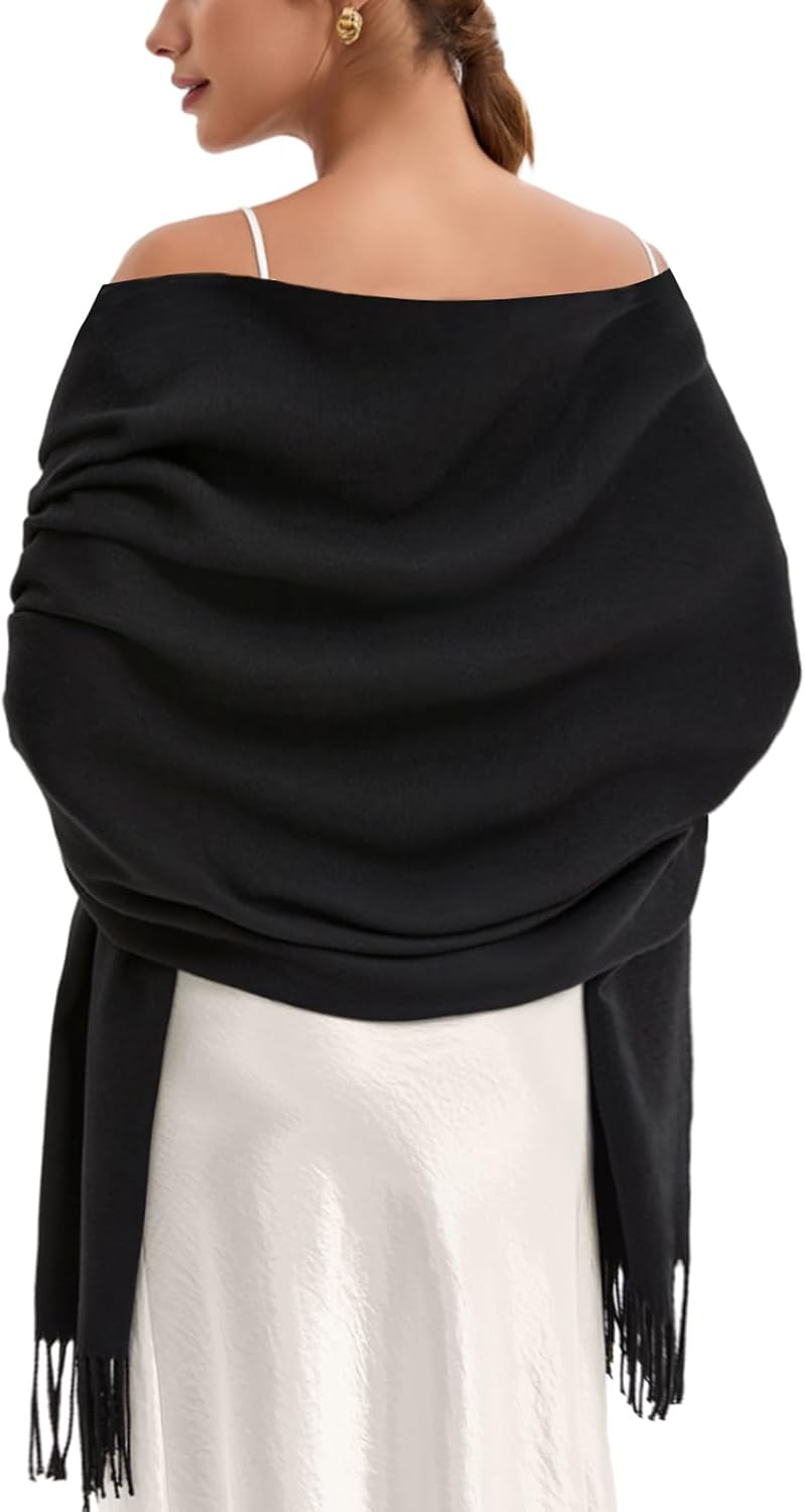 Pashmina Scarf and Shawl - Soft Women Pashminas Wrap for Wedding Evening Party dresses