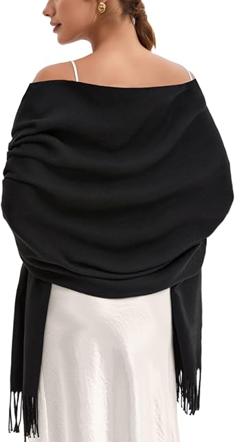 Pashmina Scarf and Shawl - Soft Women Pashminas Wrap for Wedding Evening Party dresses