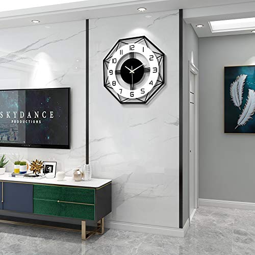 Large Wall Clocks for Living Room Decor Modern Silent Wall Clock for Home House Kitchen Bedroom Decorative Big Wall Clock Non Ticking Battery Operated Quartz for Bathroom Outdoor Indoor 14 Inch - Image 4
