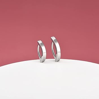 Piercing All'ombelico Con Anello Per Barra Di Pancia Pendente CZ Inverso Moda In Acciaio Inossidabile 14G 316L - Foto 8