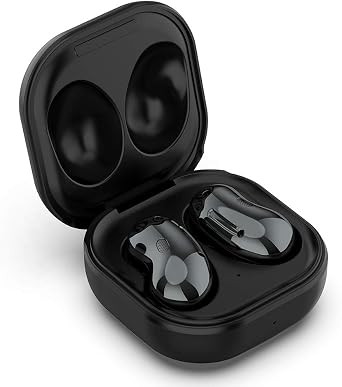 Wired Charging Case for Galaxy Buds Live SM-R180, Replacement Charger Case Cover with 3.3ft USB-C Cable for Samsung Galaxy Buds Live Earbuds (Black)