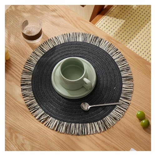 Napperons ronds pour table à manger haut de gamme, set de table durable de 15 pouces - 3