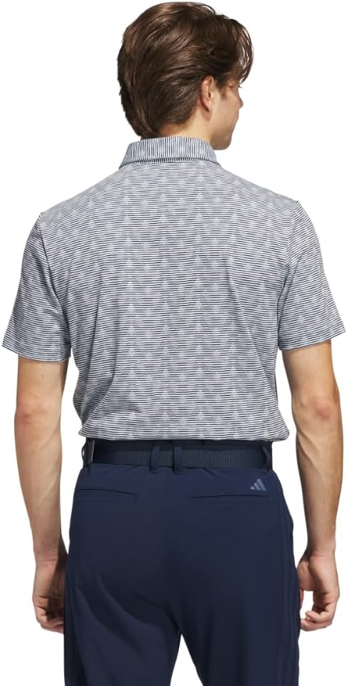 adidas Men's Go-to Printed Stripe Polo Shirt
