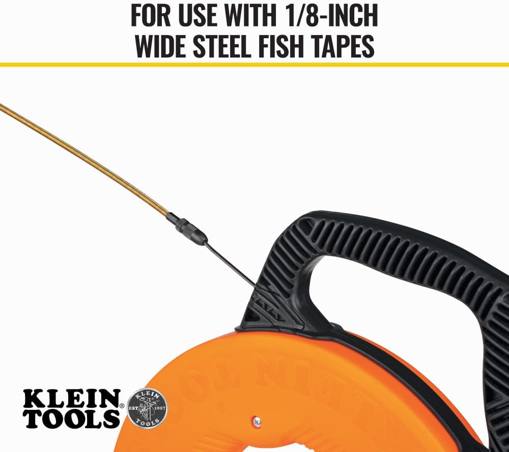 KLEIN TOOLS 50350 13-Inch Flexible Fish Tape Leader, Made in USA, for 1/8-Inch Wide Steel Fish Tapes