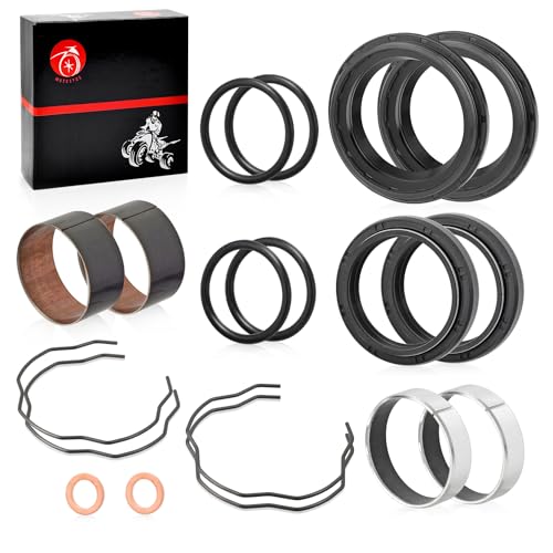 Image of Fork Bushing Dust Oil Seals Kit For Yamaha V-Star 650 950 1100 1300 XVS650 XVS950 XVS1100 XVS1300 MT07 FZ07 XSR 700