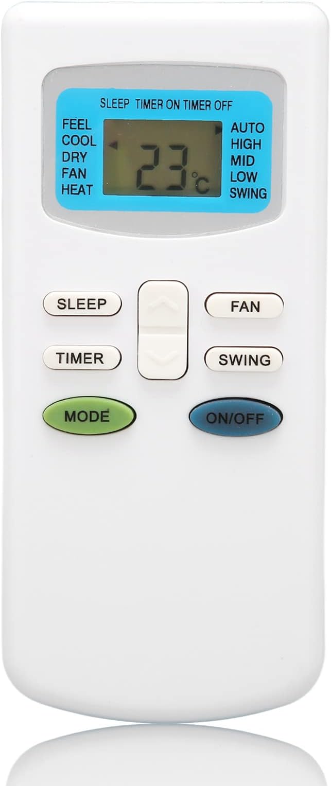 Cuifati Universal Remote Control Replacement for Air Conditioners TCL/Pioneer/Airton etc, Air Conditioners Accessories AAA Powered by (White)