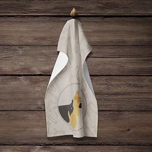 Caroline's Treasures Ck2187Ktwl German Shepherd In The Kitchen Kitchen Towel Dish Cloths Guest Hand Towel Decorative Bathroom Towel For Face,Tea, Dishcloth, Kitchen And Bath #TOP3