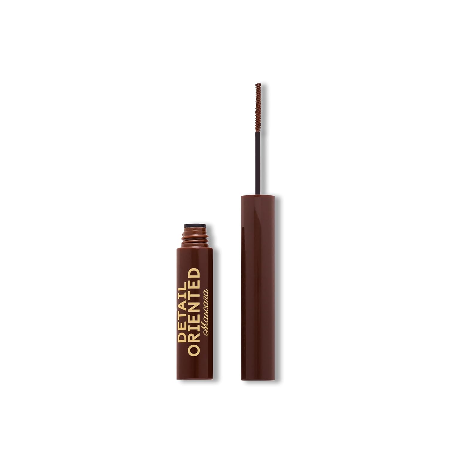 Winky Lux Detail Oriented Mascara – Micro Spoolie Tightline Mascara for Inner & Lower Lashes, Lengthening & Volumizing, Buildable Curling Formula, Chocolate Brown