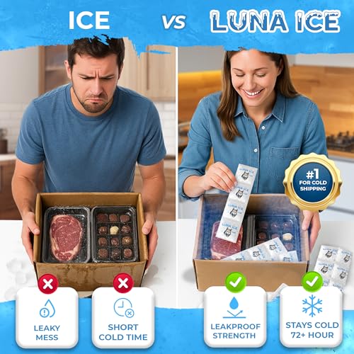 Image of Dry Ice Packs for Shipping Cubes - Long Lasting ice Packs - 24+ Hour Freeze Power - BPA Free - 24 Pack Bulk 1.5 lb - Hielo Seco - Reusable Gel Bricks for Food