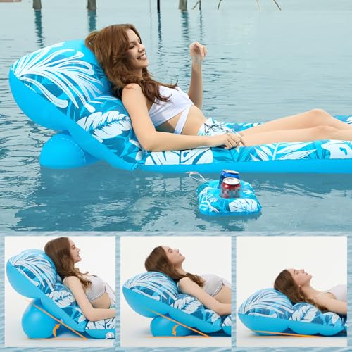 image for Jasonwell Inflatable Pool Float Adult - Pool Floaties Lounger Floats F