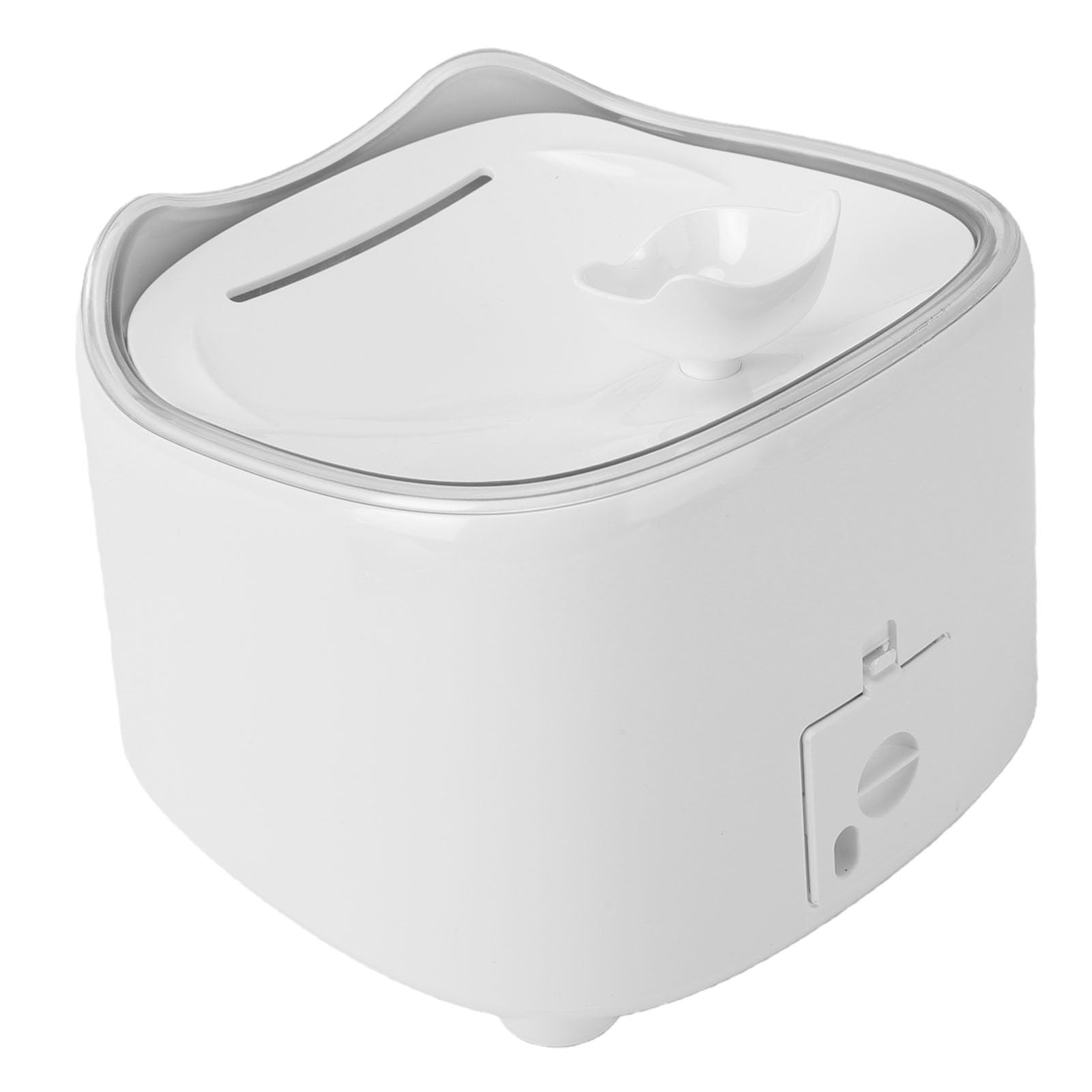 Generic Fuente de Agua para Gatos Silenciosa con Energía Solar, Dispensador de Agua para Perros de 1,8 L para Múltiples Mascotas, Material de Silicona Monocristalina ABS Seguro