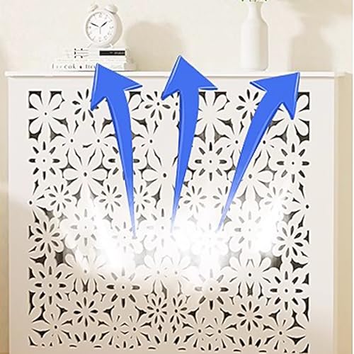 Cache-radiateur blanc pour masquer les tuyaux de chauffage - 3