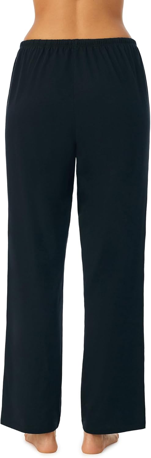 Nautica Womens Pajama Pants - Lightweight Wide Leg Lounge Pants - Cotton Knit Jersey - Sleepwear Loungewear PJs for Women - Image 3