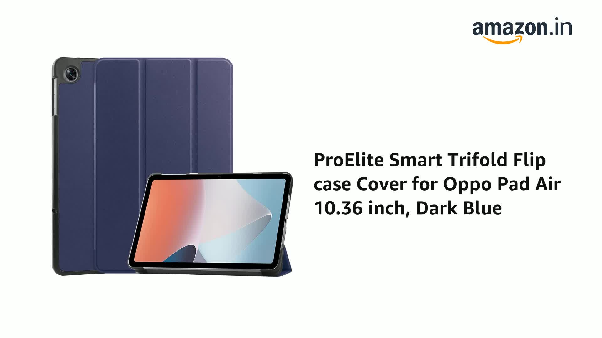 OPPO pad air 10.36インチタブレット 本体 + カバー M.G.R.J® Smart Trifold Hard Shell Flip Case Cover for Oppo Pad Air