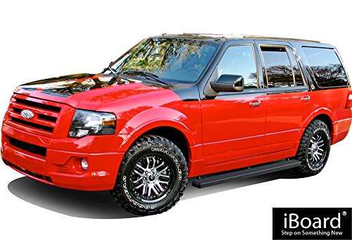 Aps Ibfz5865 Black 4" Running Board Side Step (Iboard Third Generation, For Selected Ford Expedition Suv 4 Door, Aluminum) #TOP1