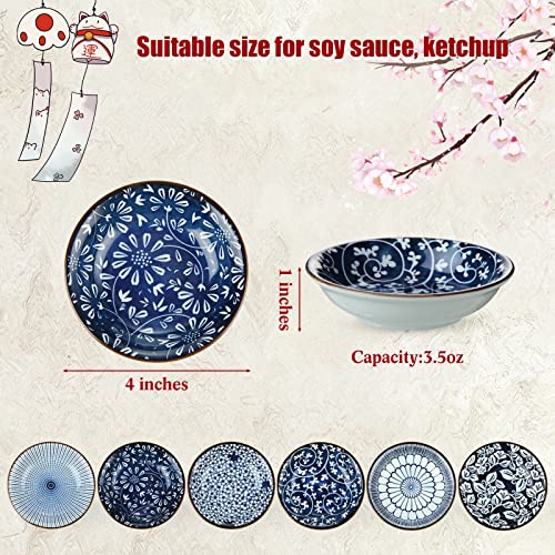 24 Pack Japanese Style Soy Sauce Dish 4 Inch Ceramic Dipping Bowls Bulk 3.5 Oz Sauce Dishes Small Dip Sauce Bowl Porcelain Pinch Japanese Dish Set For Sushi, Sauce, Snack, Appetizer And Kitchen Prep #TOP1