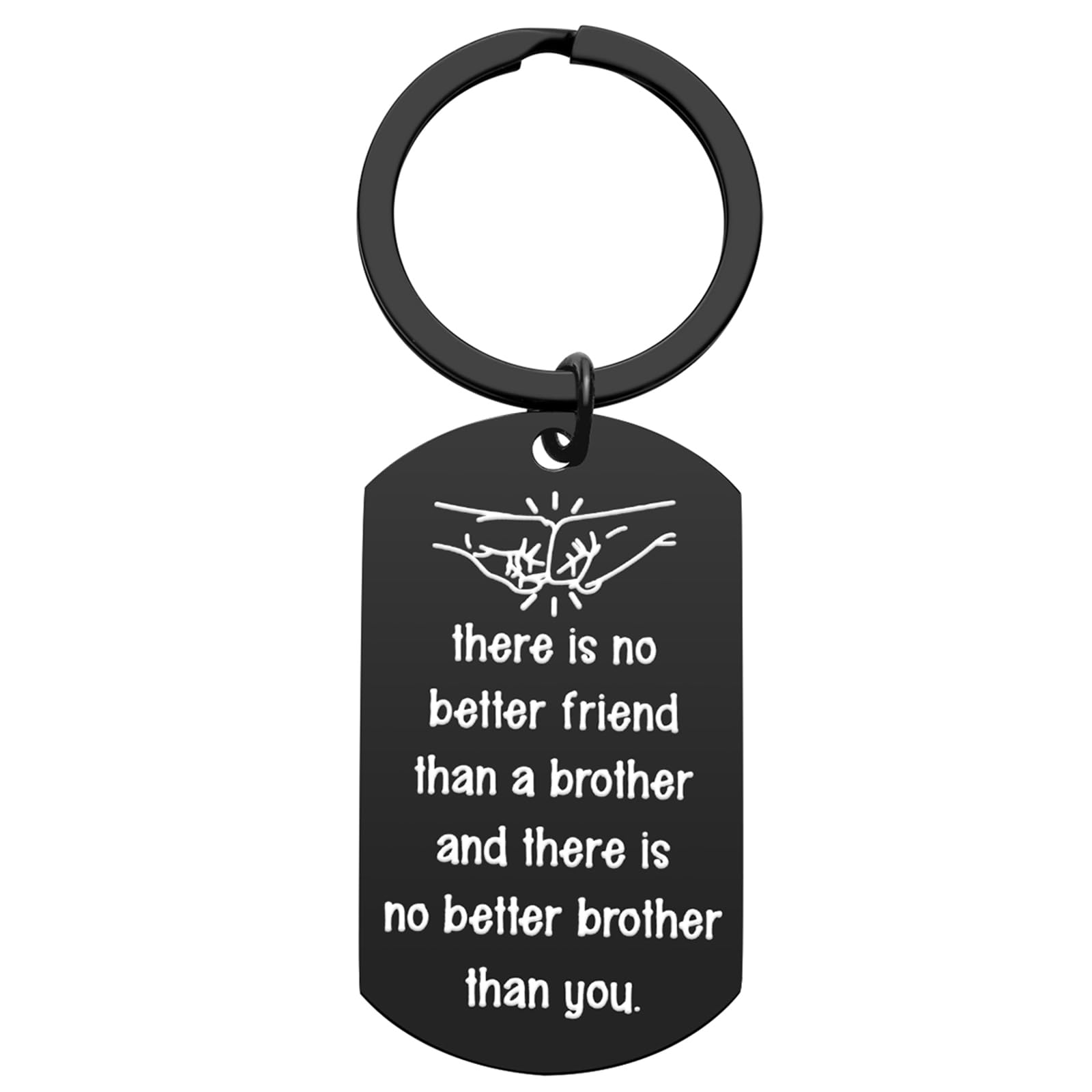 iJuqi Brother Keychain: Brother Gifts from Sister for Men - Christmas, Birthday