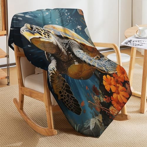 Couverture tortue flanelle : finis les frissons sur le canapé - 8