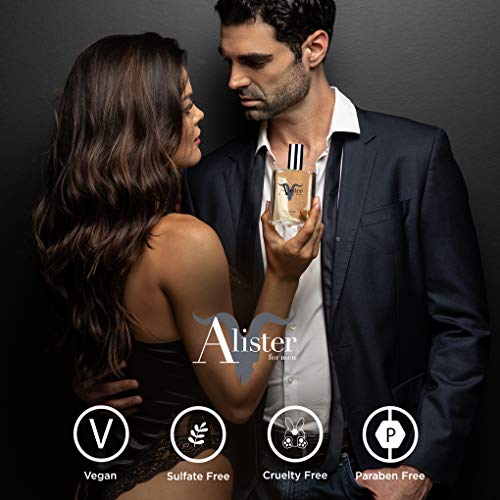 Alister For Men Shave Cream Rich, Softening Lather For Smooth Skin + Less Irritation - Pheroboost Infused With Mint, Eucalyptus + Lavender - Vegan, Cruelty-Free, Sulfate-Free, Paraben-Free - 4Oz #TOP4