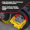 TRIMAX TCL65 - Trailer Wheel Lock - Fits 6"-10.5" Tires - Wheel Boot Lock for Trailer, Car, Truck, Boat, ATV, Camper, and More