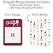 Big Dot of Happiness But First, Wine - Bingo Cards and Markers - Wine Tasting Party Bingo Game - Set of 18