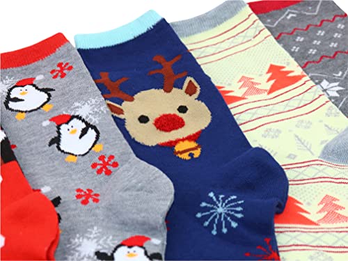 Image of ToBeInStyle Women's Pack of 6 or 12 Fashion Printed Crew Socks
