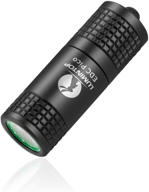 Mini Torch Edc, Keyring Torch Rechargeable, Led Flashlight Edc Pico, 2019 , Super Bright Micro Rechargeable With Built-In Battery And Usb Cable (Black)