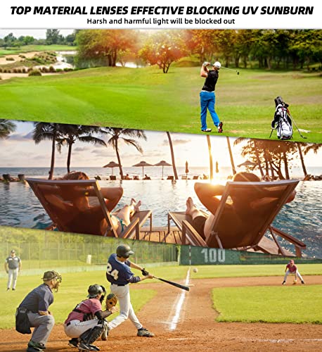 Ladeesse Sports Polarized Sunglasses For Men Women Tr90 Rimless Frame For Running Fishing Baseball Driving #TOP4