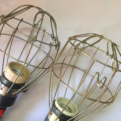 DOITOOL Metal Lamp Bulb Guard: 8 Pack Vintage Light Cage Guard Hanging Lamp Covers Metal Bulb Cover for Pendant Farmhouse Light Bulbs by DOITOOL - Used condition - Image 7