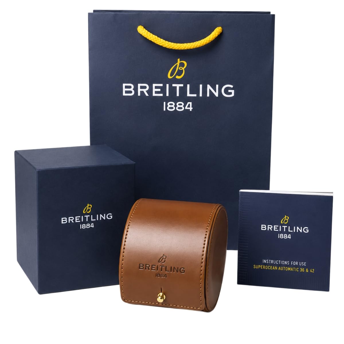 Caja de Relojes de Madera Maciza Soporte de Reloj con Cojín con Cojín Interior Tapa Abatible Cierre Metálico para Breitling Superocean