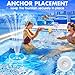 ChlorStar Upgraded Pool Fountain with Remote,Floating Pool Fountain with Lights,Above Ground Pool Water Fountains Pump with Anchor,Swimming Pool Fountains for Inground Pool-1PC(Blue)