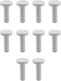 HJGarden 10PCS 1/4 Inch Water Purifier Quick Connector Double Seal Straight Plug Polypropylene Plastic Leak Proof End Closure Suitable for Reverse Osmosis Systems Refrigerators Ice Maker Fish Tank