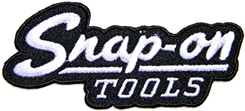 Snap on Tools Logo Sign Racing Biker Hot Rod Racer Patch Iron on Applique Embroidered T shirt Jacket BY PANICHA (black)