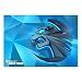 Produktbild Roccat Sense Kinetic High Precision Gaming Mousepad (Mikrokristallbeschichtung, Größe: 400 mm x 280 mm x 2 mm), Blau/Schwarz