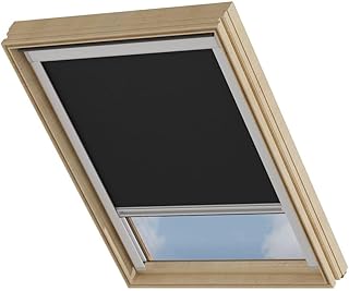Cocoon Dachfenster Verdunkelung PK08 - Kompatibel mit VELUX Dachfenstern - Dachfenster Rollo mit Hitzeschutz - Einfache Montage - Schwarz